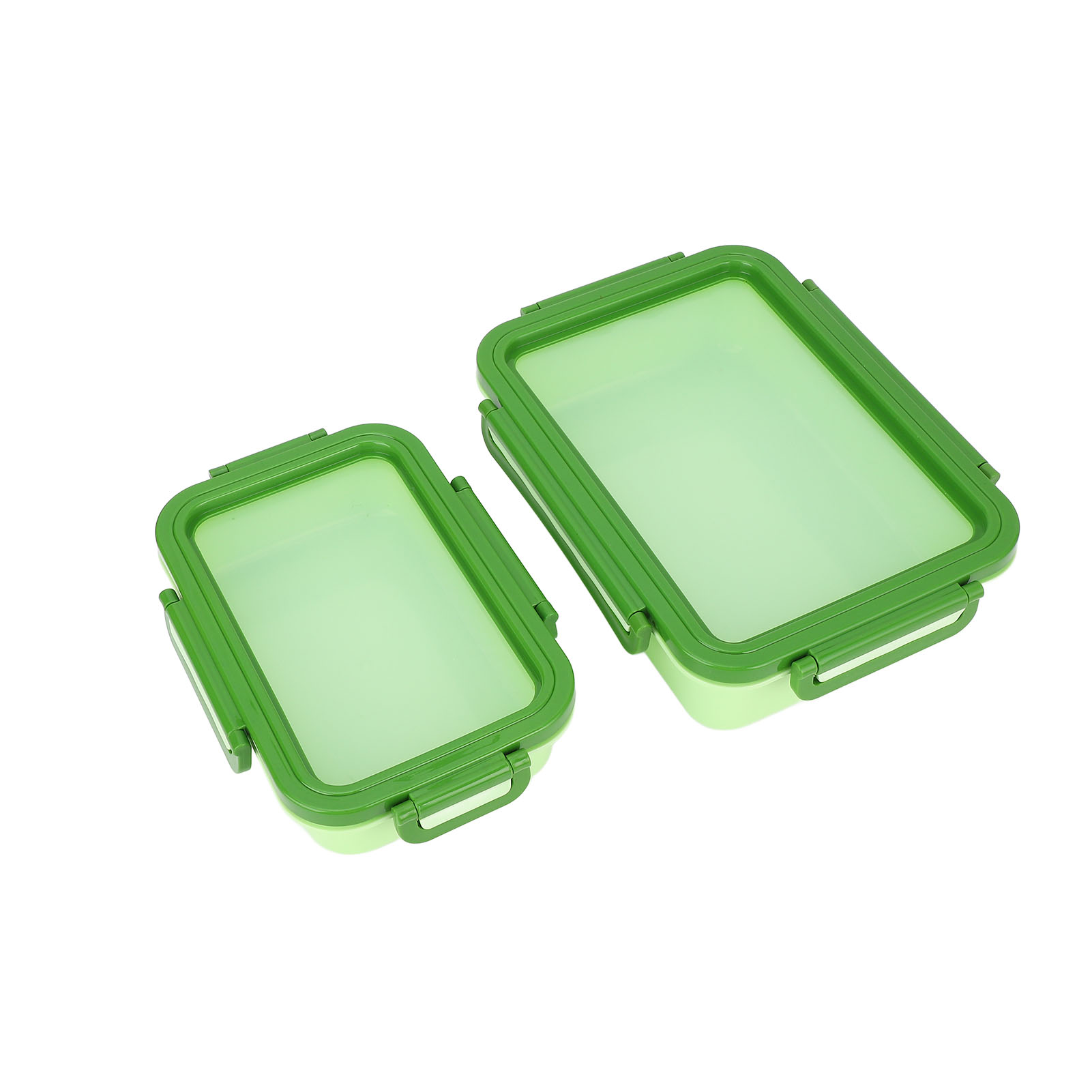 Stück Obstaufbewahrungsbox 860 Ml 2000 Ml Wiederverwendbarer Luftdichter Lebensmittelbehälter Mit Silikondeckel Und Vierseitiger Schlaufe Für Kühlschrank-grüngemüse.
