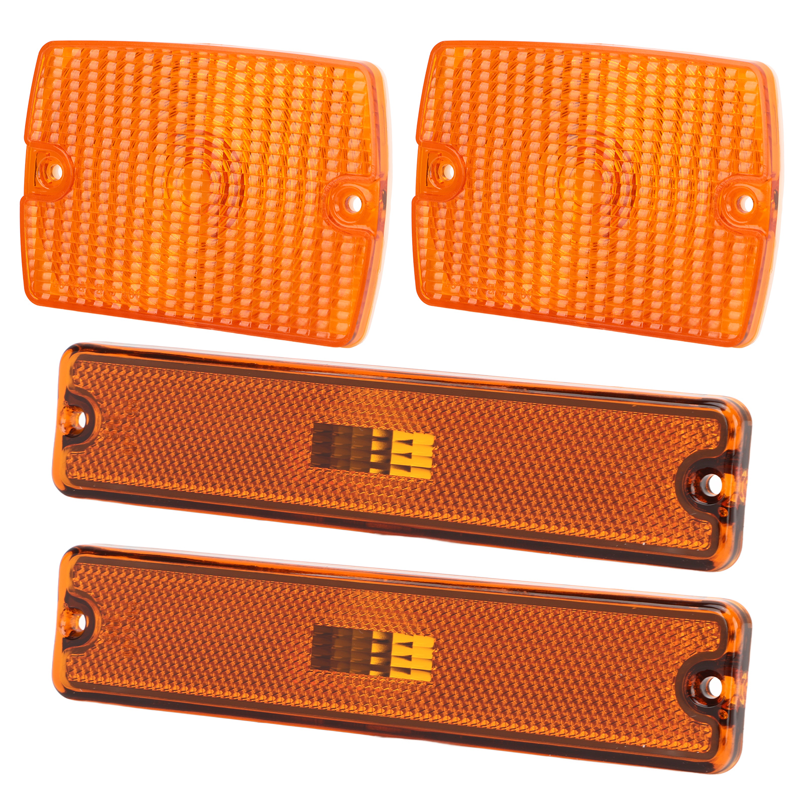 Gehäuse Für Seitenmarkierungsleuchten Und Blinker, 4 Stück, Ersatzteilnummer 56001378 Für Jeep Wrangler Yj, Gelb.