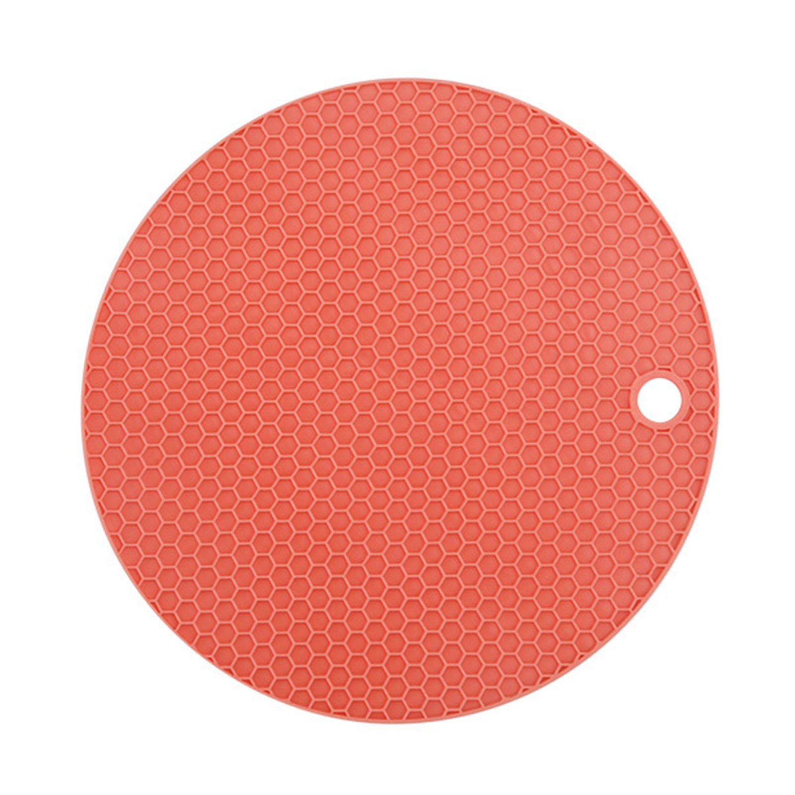 Runde Silikon-isoliermatte, Rutschfest, Hitzebeständig, 17 Cm, Für Küchenarbeitsplatten.