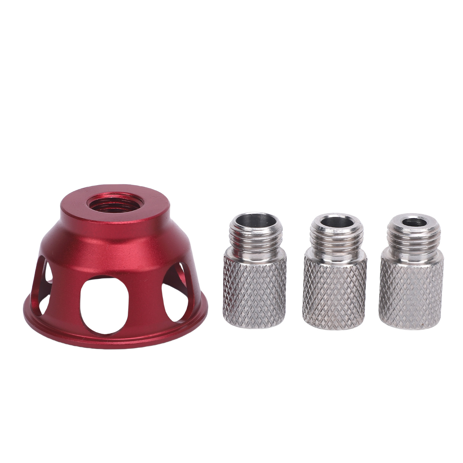 Vertikaler Lochpositionierer, Gerader Bohrpositionierer Aus Aluminiumlegierung Mit 6 Mm, 8 Mm Und 10 Mm Buchsen Für Die Holzbearbeitung.