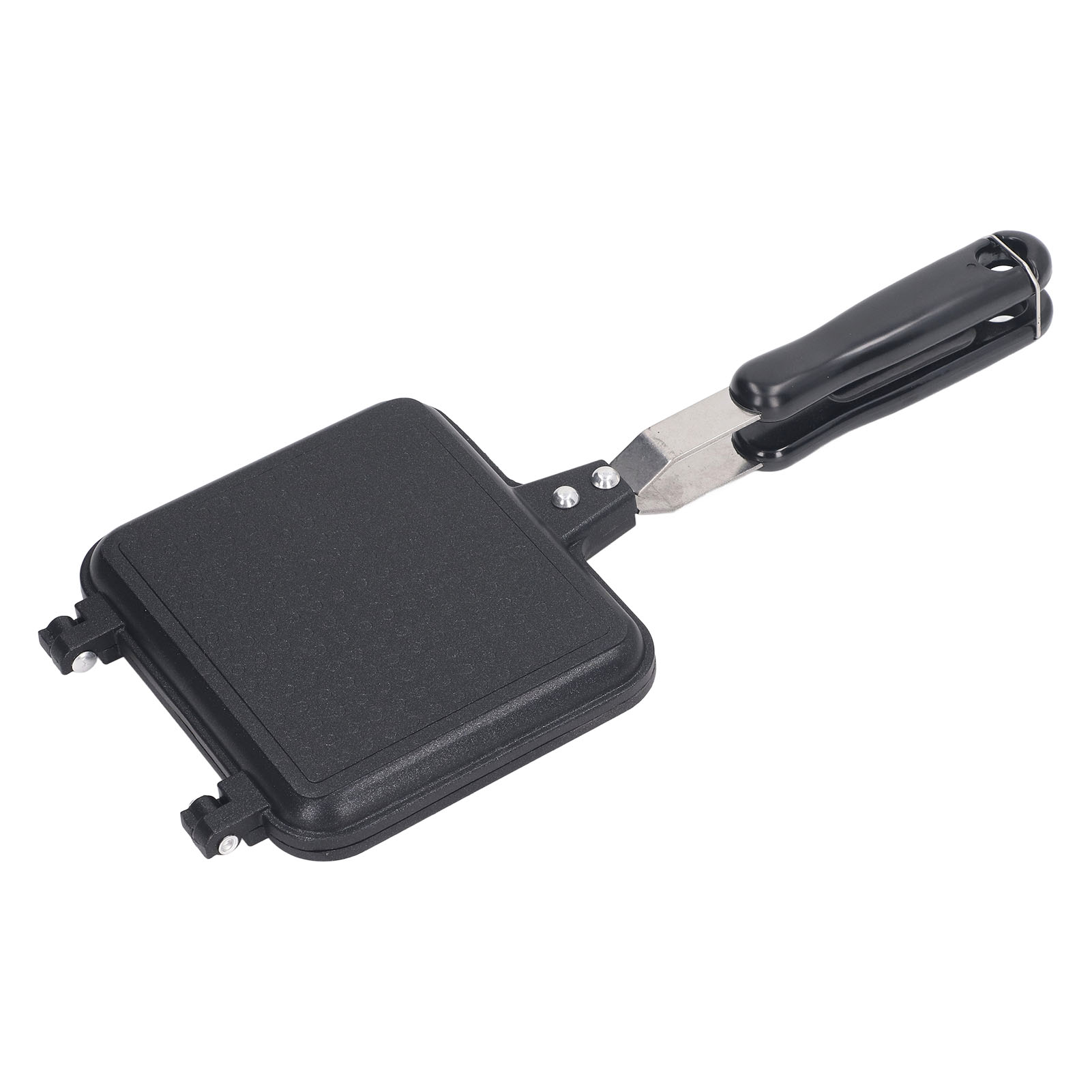 Doppelseitiger Sandwichmaker Aus Antihaftbeschichteter Aluminiumlegierung, Brotpresse Für Panini, Faltbare Pfanne Für Crêpes Und Naans.