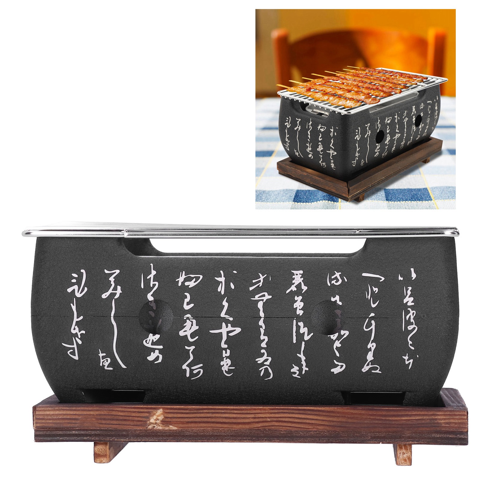 Mini-grill Aus Japanischer Aluminiumlegierung, Holzkohlegrill, Ofenzubehör.