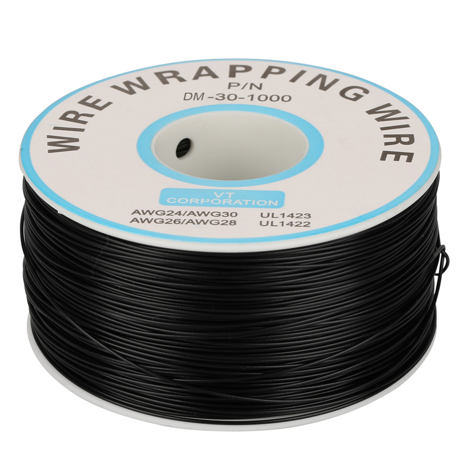 1 Rolle Verpackungsdraht, Einadriger Kupferdraht, 30awg-kabel, 0,25 Mm Kerndurchmesser (schwarz).