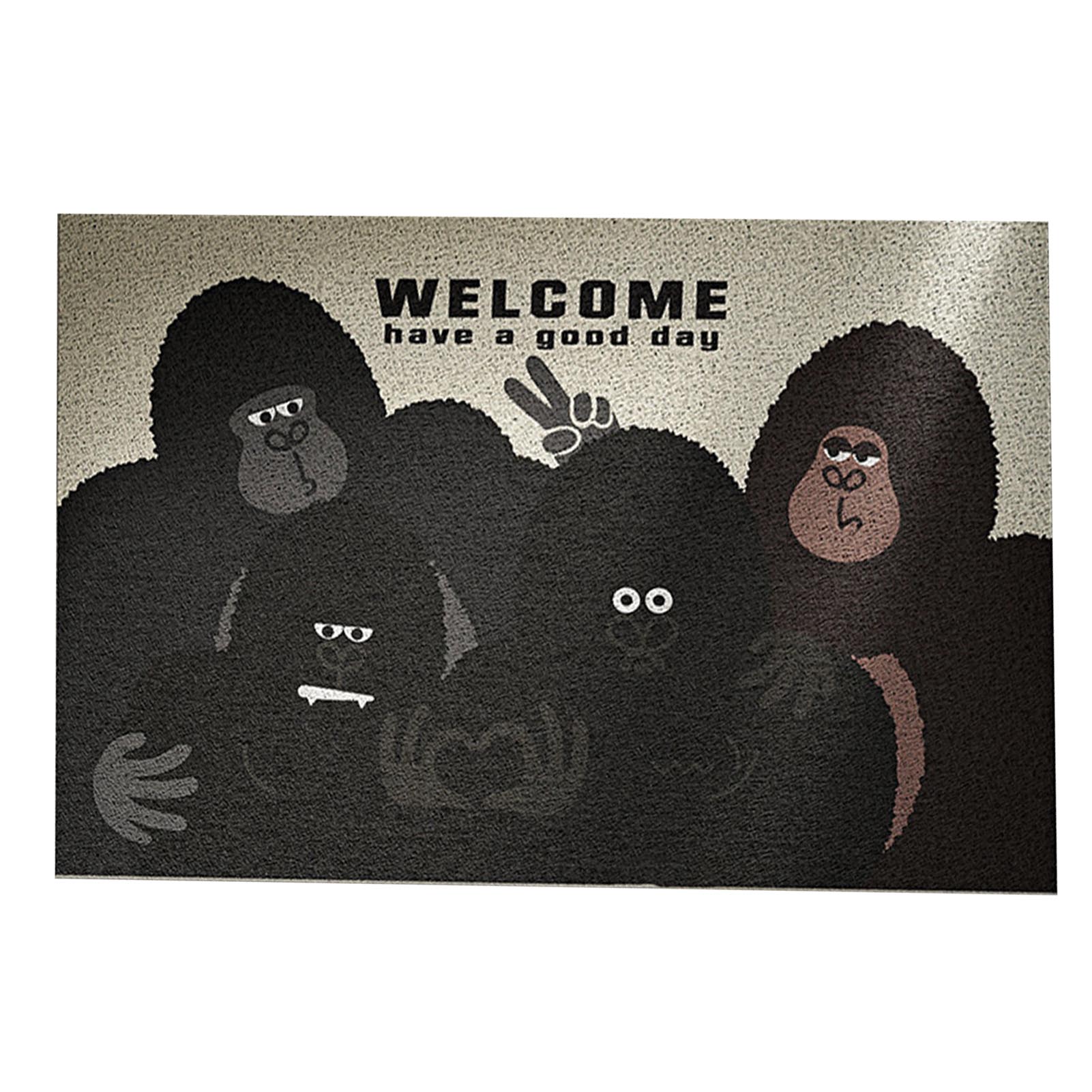 Eingangsmatten, Schmutzabweisende Schlingenmatten, Rutschfest, Waschbar, Orang-utan-paradieshaus.