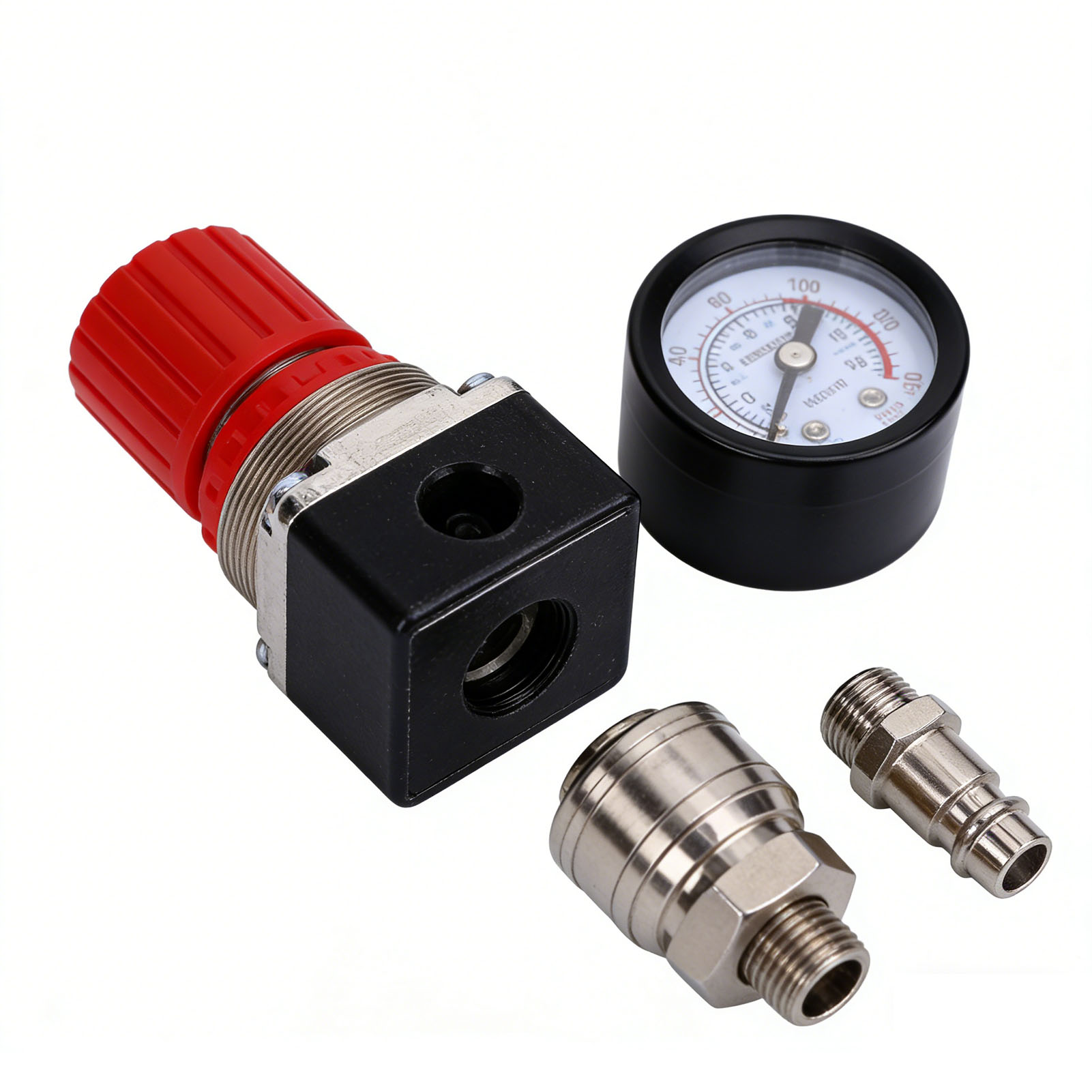Druckschalter-steuerventil Für Luftkompressoren, 4-wege, 175 Psi, Mit Manometer.