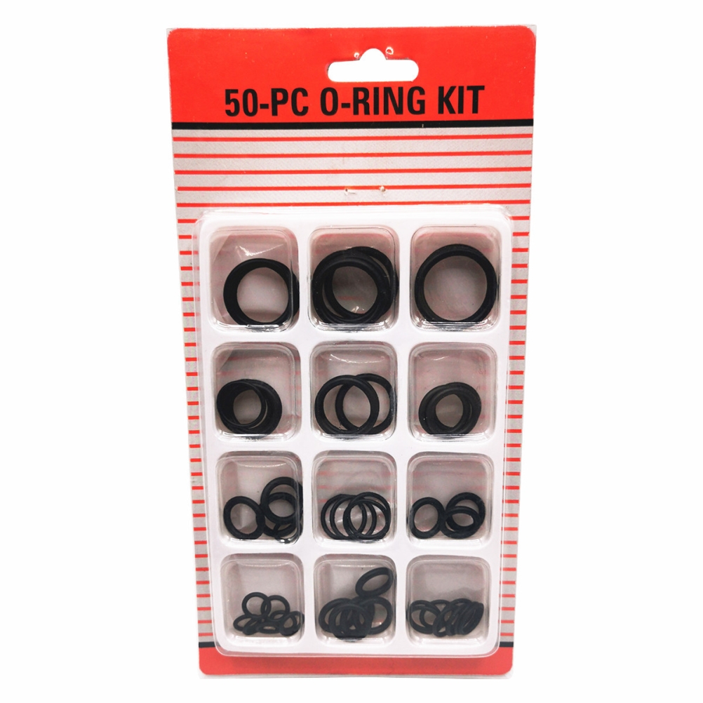 50 Stück/set Gummi-o-ring-unterlegscheiben-dichtungssortiment, Dichtungsringe, Dichtungen In 12 Größen.