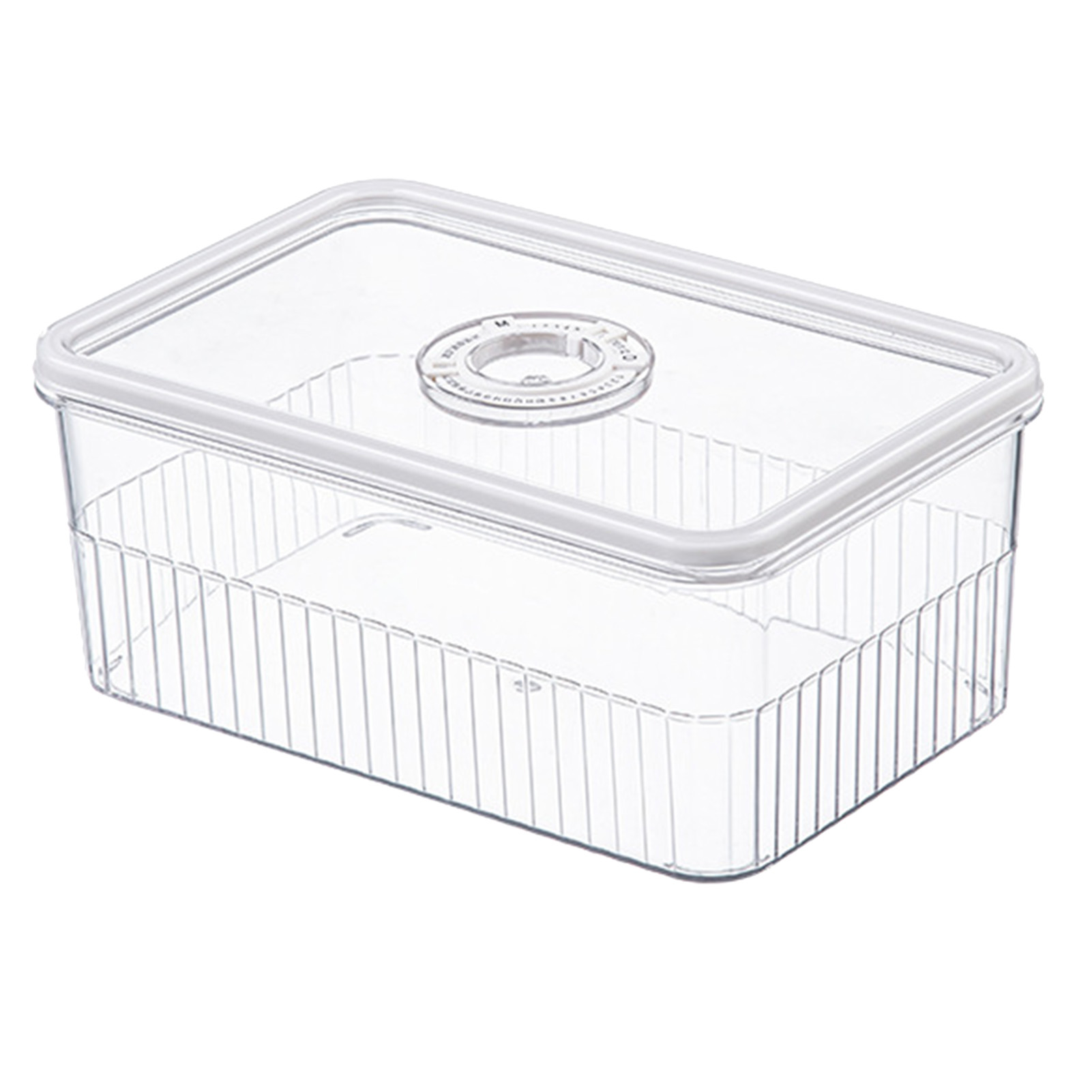 Kühlschrankaufbewahrungsbox Mit Deckel, Verschließbare, Transparente Kunststoff-lebensmittelbehälter Für Obst Und Gemüse.