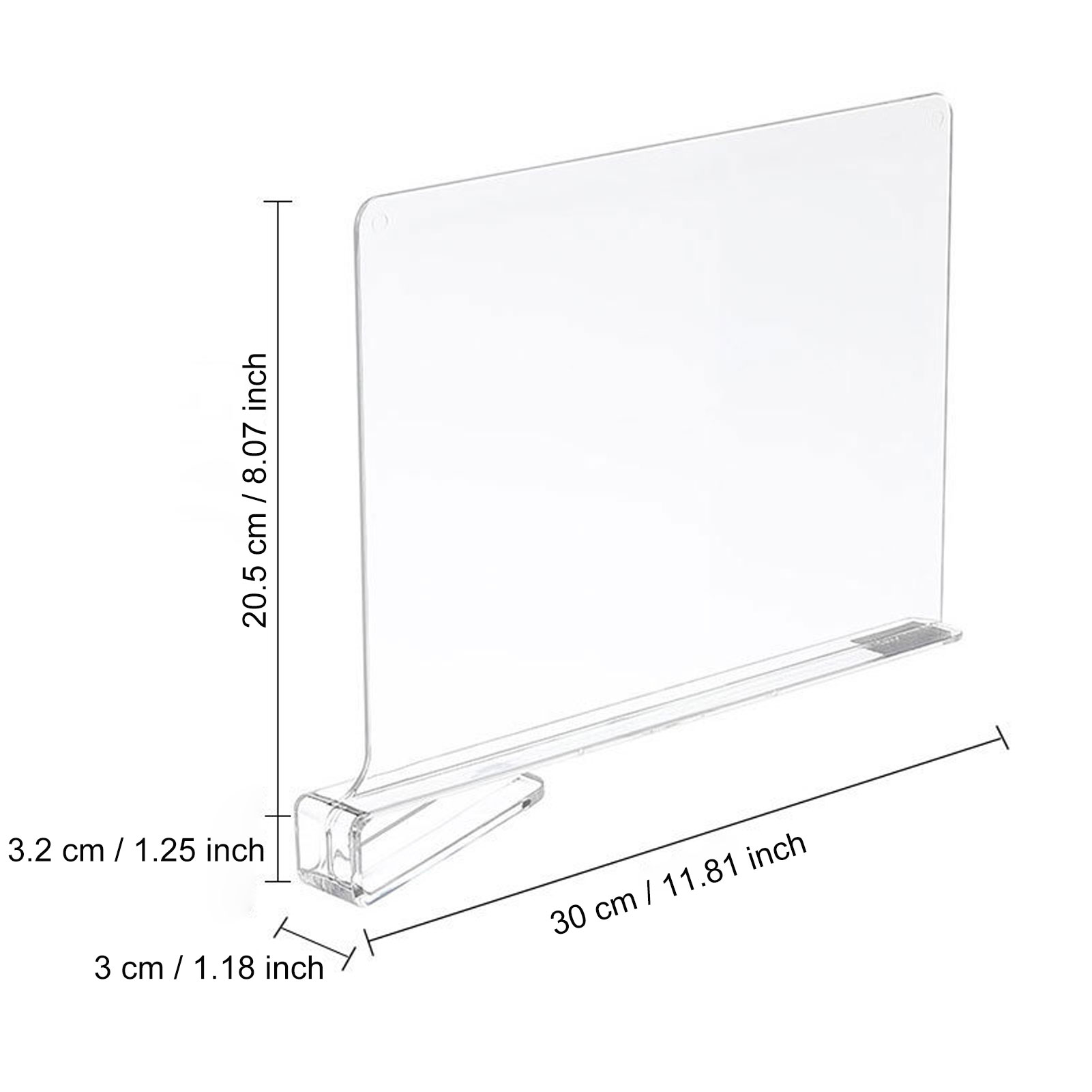 Acryl-regalteiler Für Kleiderschränke, 8er-pack, Leichter Organizer, Einfach Zu Montieren, Verstellbare Schranktrennwand Für Die Aufbewahrung Im Schlafzimmer.