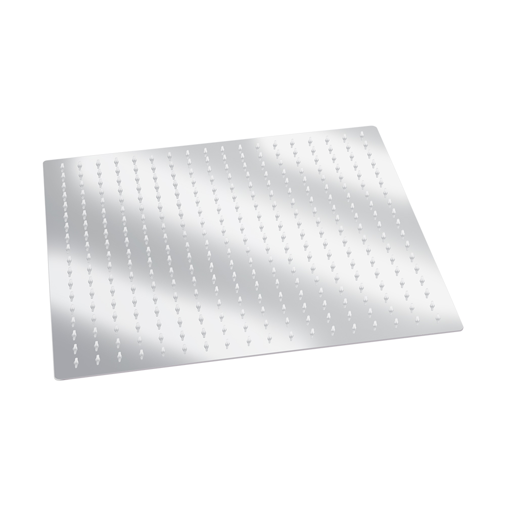 16 Zoll Quadratischer, Ultradünner Edelstahl-regenduschkopf Für Badezimmer, Chrom-finish, Modernes Zuhause.