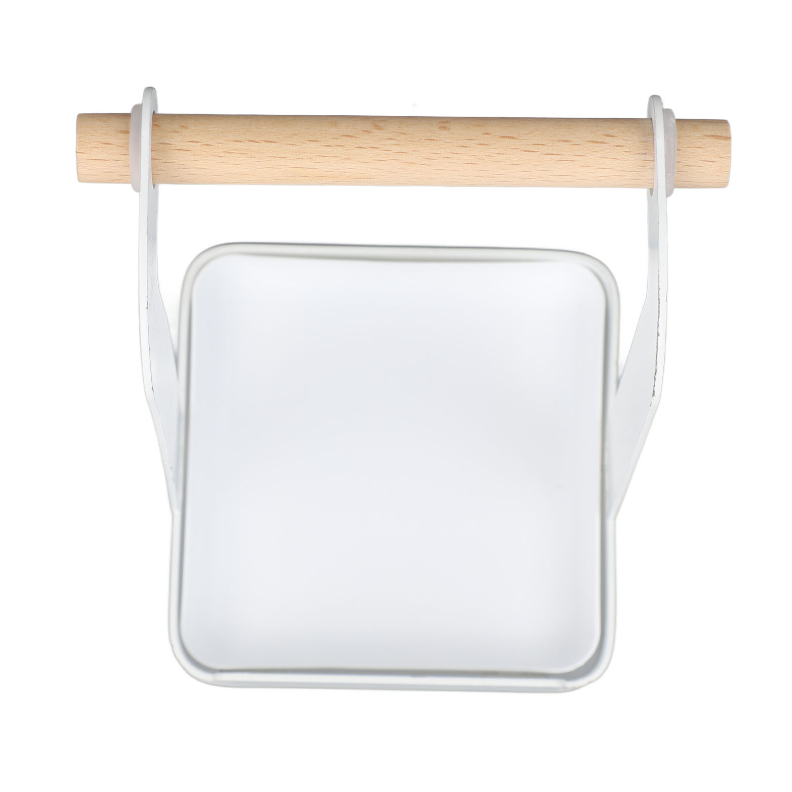 Multifunktionaler Topfdeckelhalter, Rutschfeste Eisenschüssel, Küchenhelfer Aus Holz, Pfannenwenderhalter, Weißer Küchenorganizer.