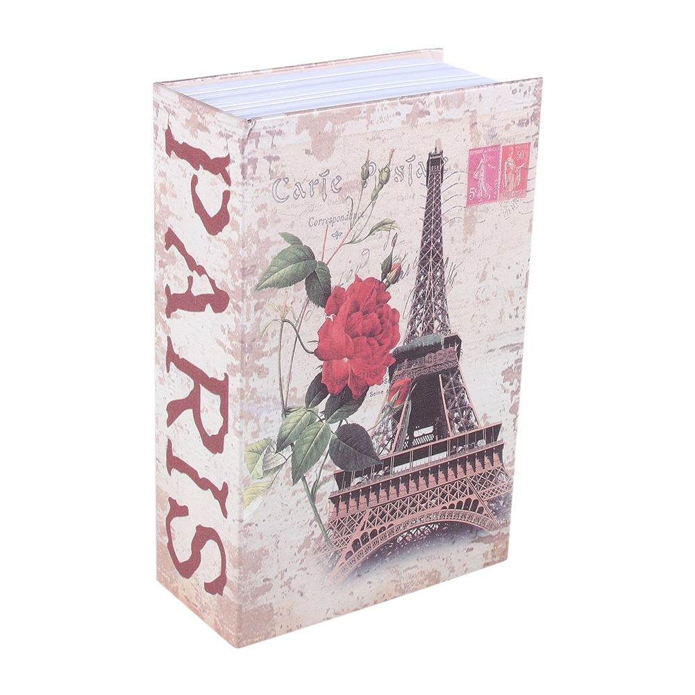 Geheimer Wörterbuch-tresor, Tresor Für Geld, Bargeld, Schmuck, Schloss (eiffelturm-typ).