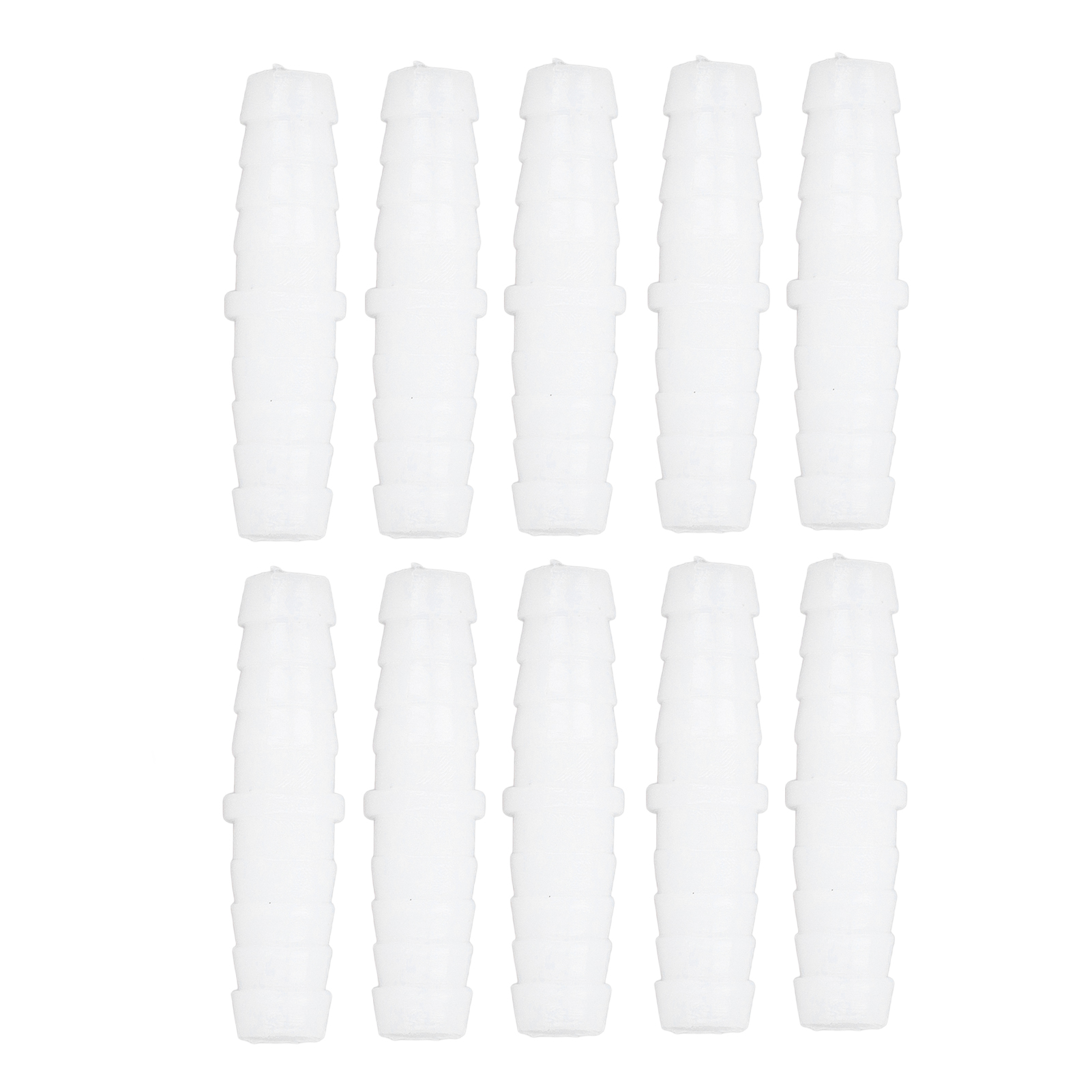 Kunststoffrohrverschraubung, 10 Stück, Gerade Und Gleichschenklige Verschraubung, Widerhakenverbinder, 9-9mm Verbindungsstückadapter.