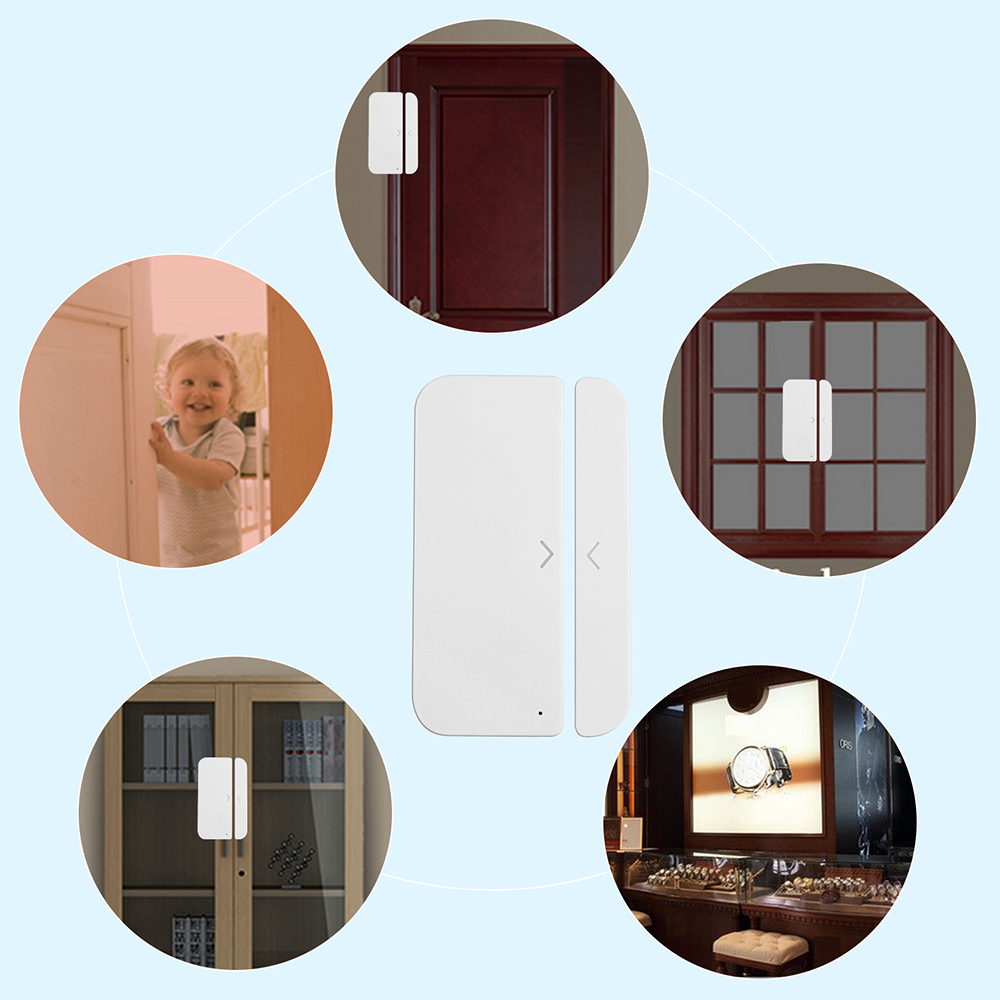 Wlan-fenstersensor Und Türalarm, Intelligente Haussicherheit Zur Steuerung Über Die Tuya Smartlife App.