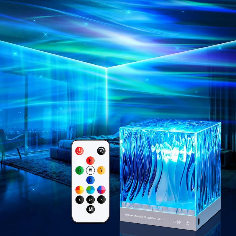 Led-sternenhimmelprojektor Für Kinder, Rgb-3d-lavalampe Mit 16 Lichteffekten Und Fernbedienung Mit Timer, Nordlichtprojektor, Led-sternenhimmelprojektor-nachtlicht, Kinderzimmer