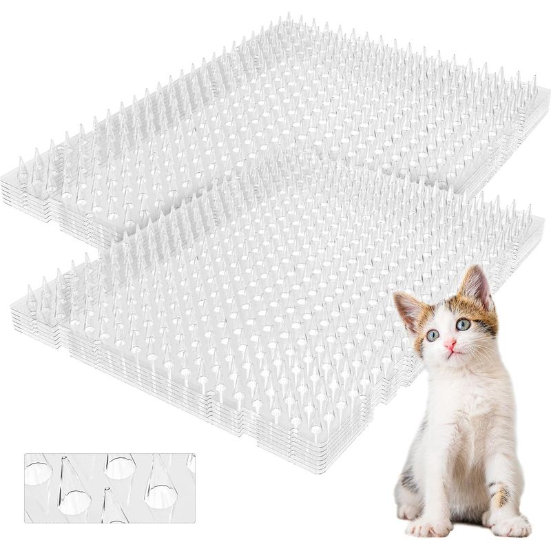 Anti-chat-teppich 12er-pack – 42 Cm × 32 Cm Anti-chat-teppich Mit Spikes Für Den Außenbereich, Gießmatte