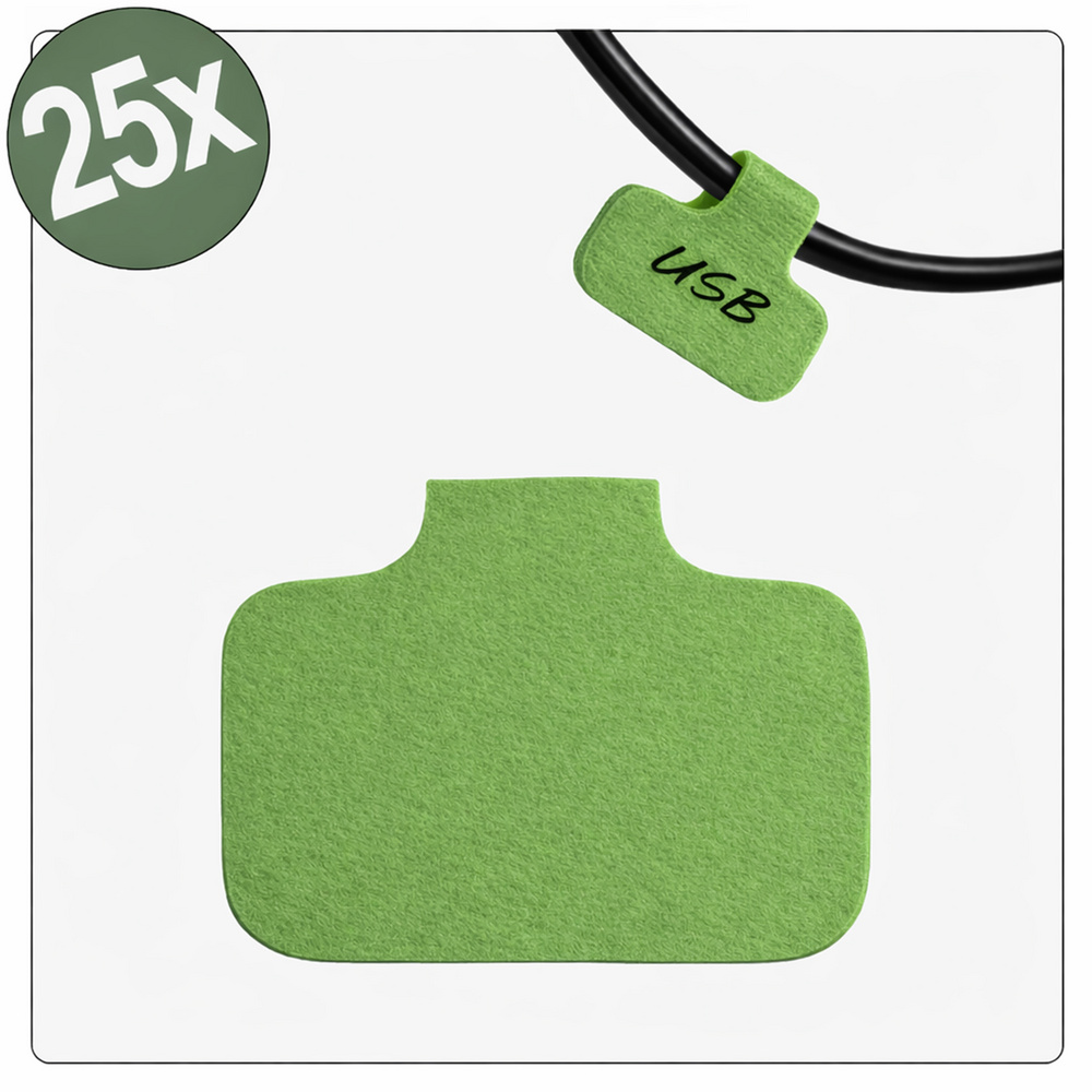 Quadrios 26ca785 26ca785 Kabel-etikett 40 X 20 Mm Farbe Beschriftungsfeld: Grün Anzahl Etiketten: 2