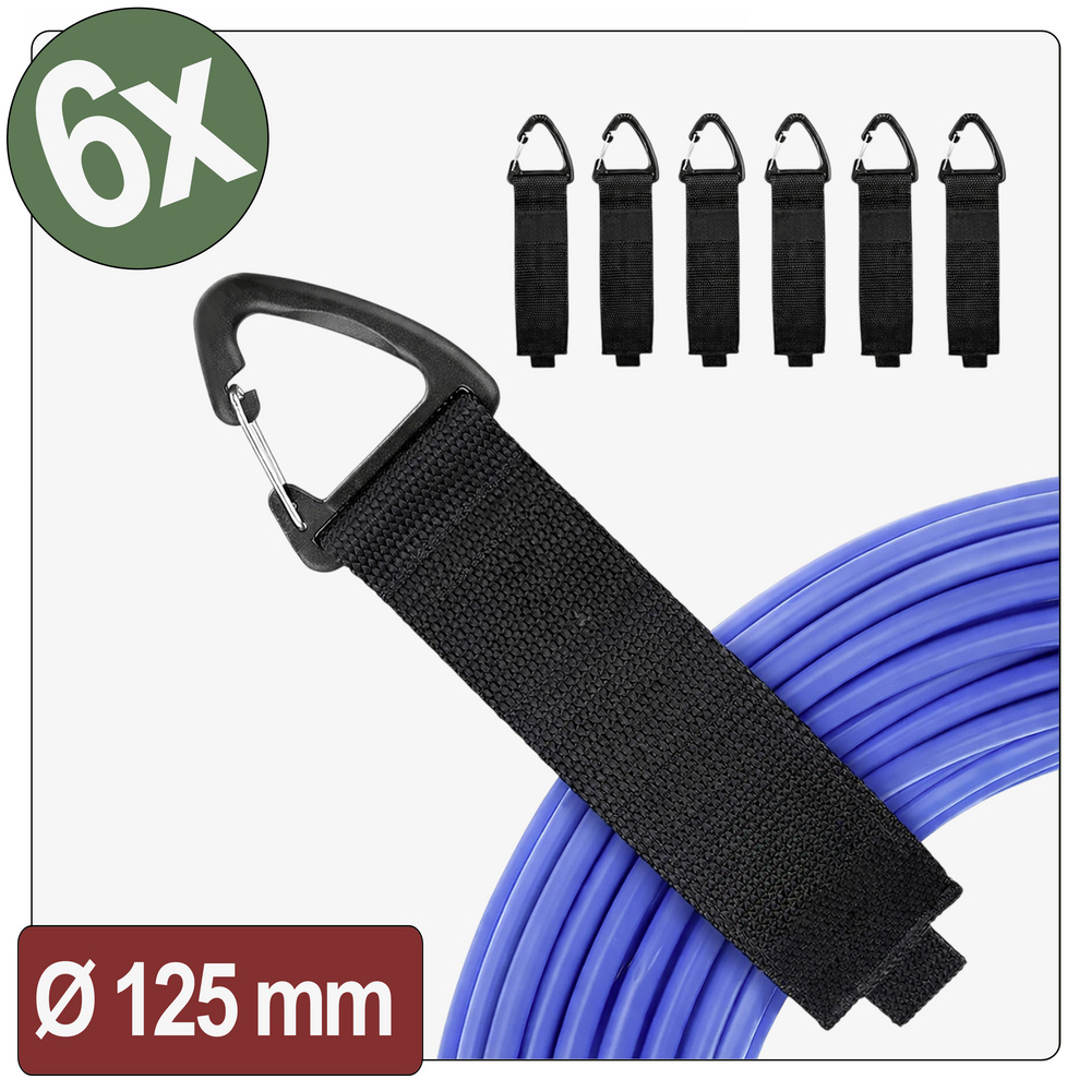 Quadrios 26ca800 Klett-gurt (l X B) 390 Mm X 38 Mm Schwarz 6 St.