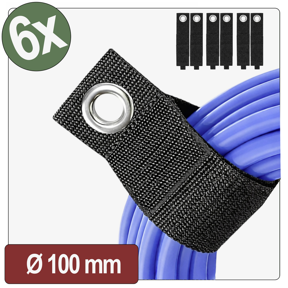 Quadrios 26ca803 Klett-gurt (l X B) 320 Mm X 50 Mm Schwarz 6 St.