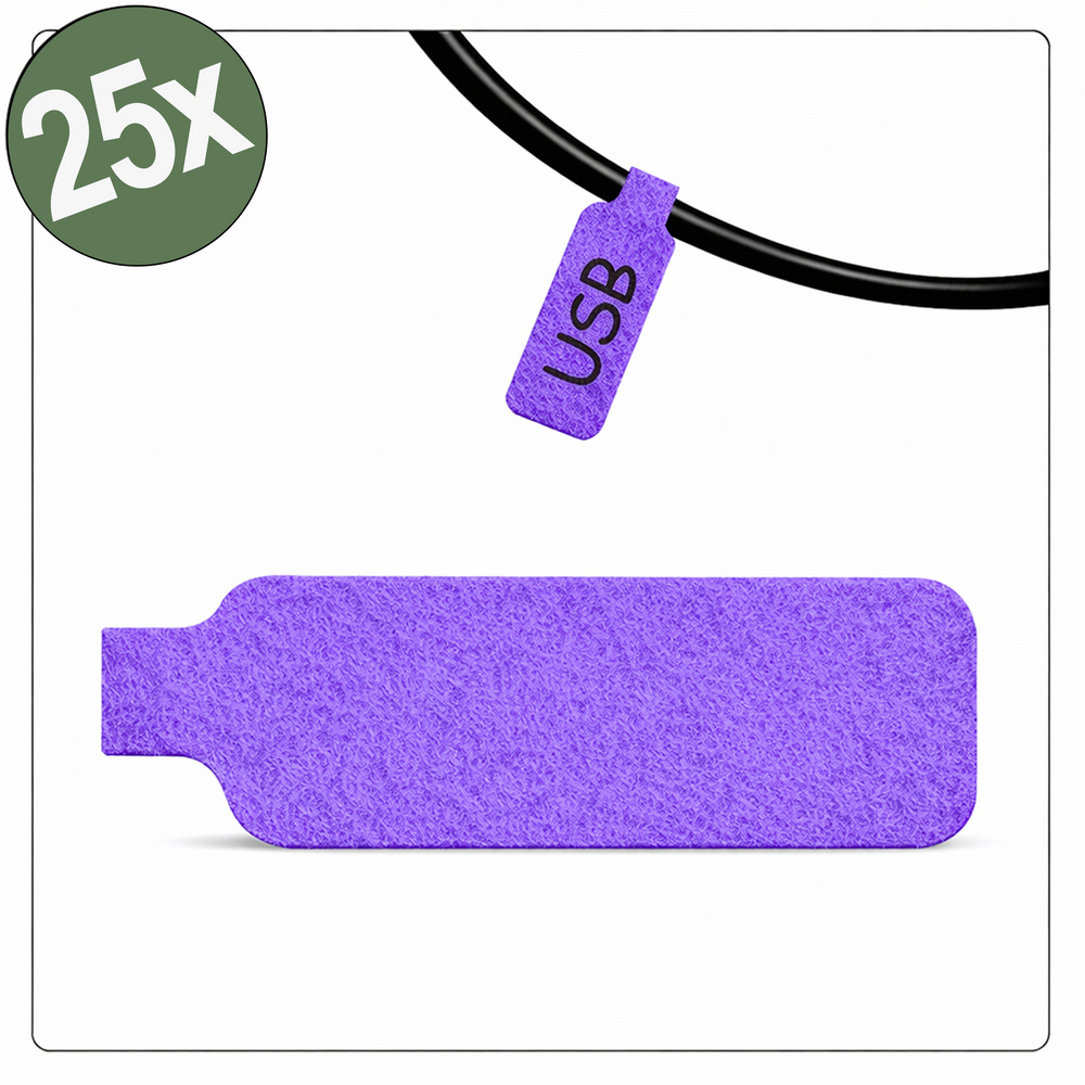 Quadrios 26ca797 26ca797 Kabel-etikett 20 X 40 Mm Farbe Beschriftungsfeld: Violett Anzahl Etiketten