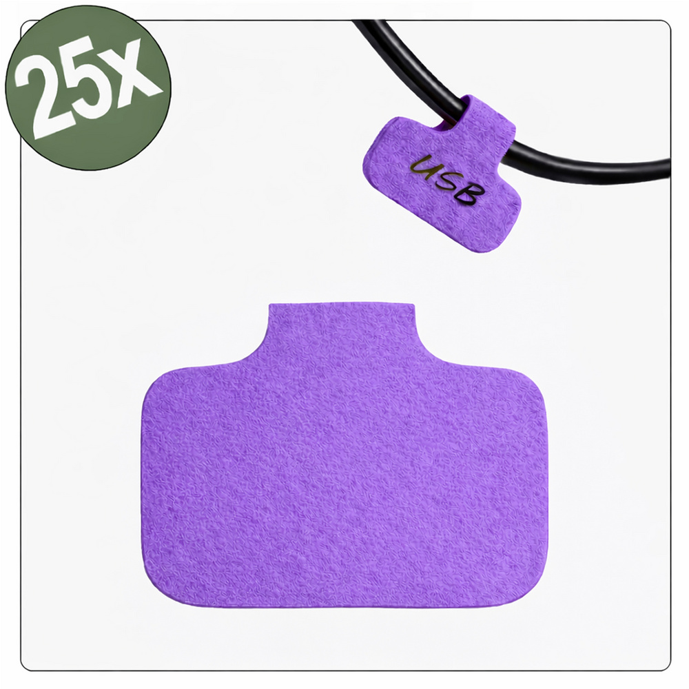 Quadrios 26ca789 26ca789 Kabel-etikett 40 X 20 Mm Farbe Beschriftungsfeld: Violett Anzahl Etiketten