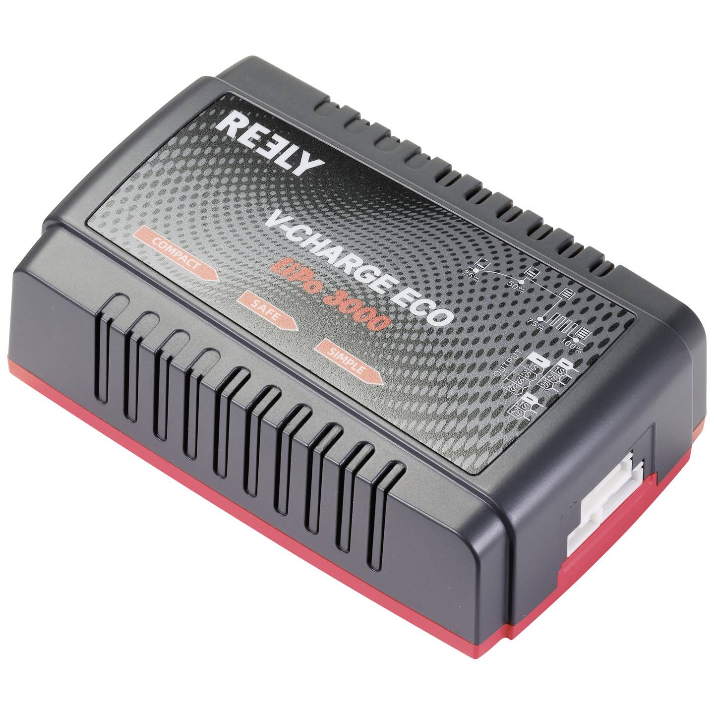 [neuwertig] B-ware Reely V-charge Eco Lipo 3000 Modellbau-ladegerät 35w 2-4 Zellen Lipo 100-240v