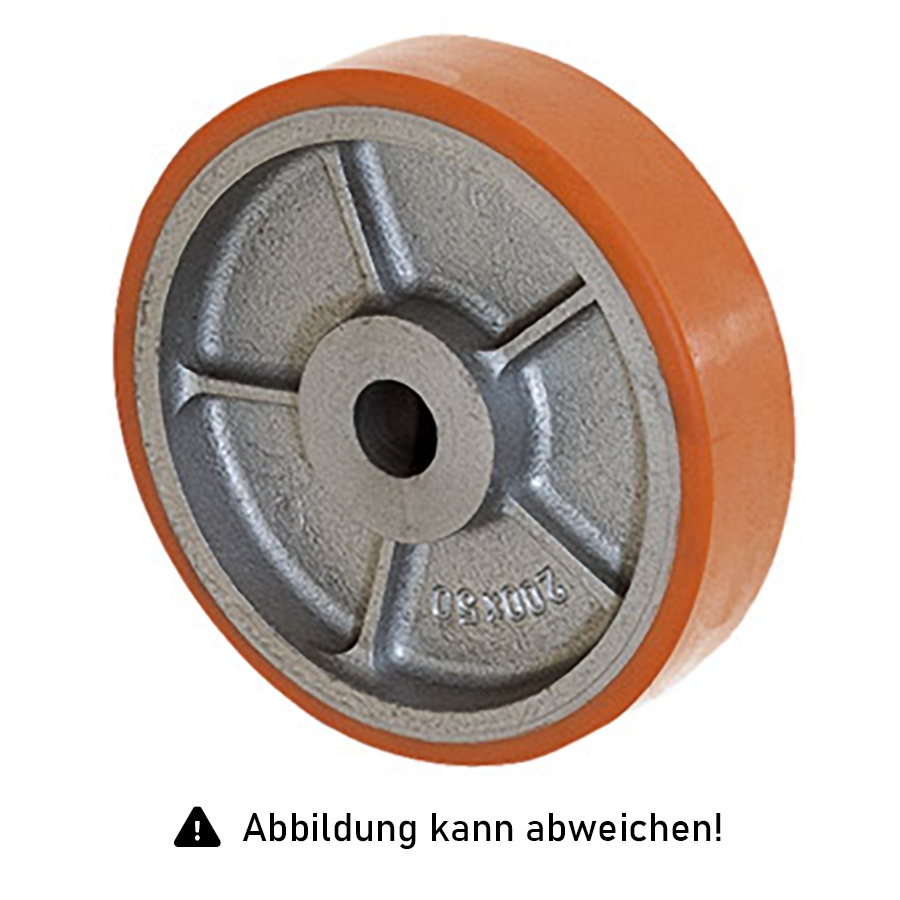 Rollcart Schwerlast- Polyurethan- Rolle Ø100x30mm Mit 200kg Tragkraft