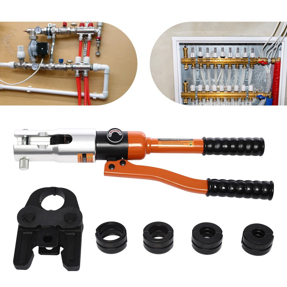 Professionelles Hydraulik-presswerkzeugset 10 Tonnen/100 Kn, Pressmaschine, Professionelle Presszange, U-förmige Pressform.