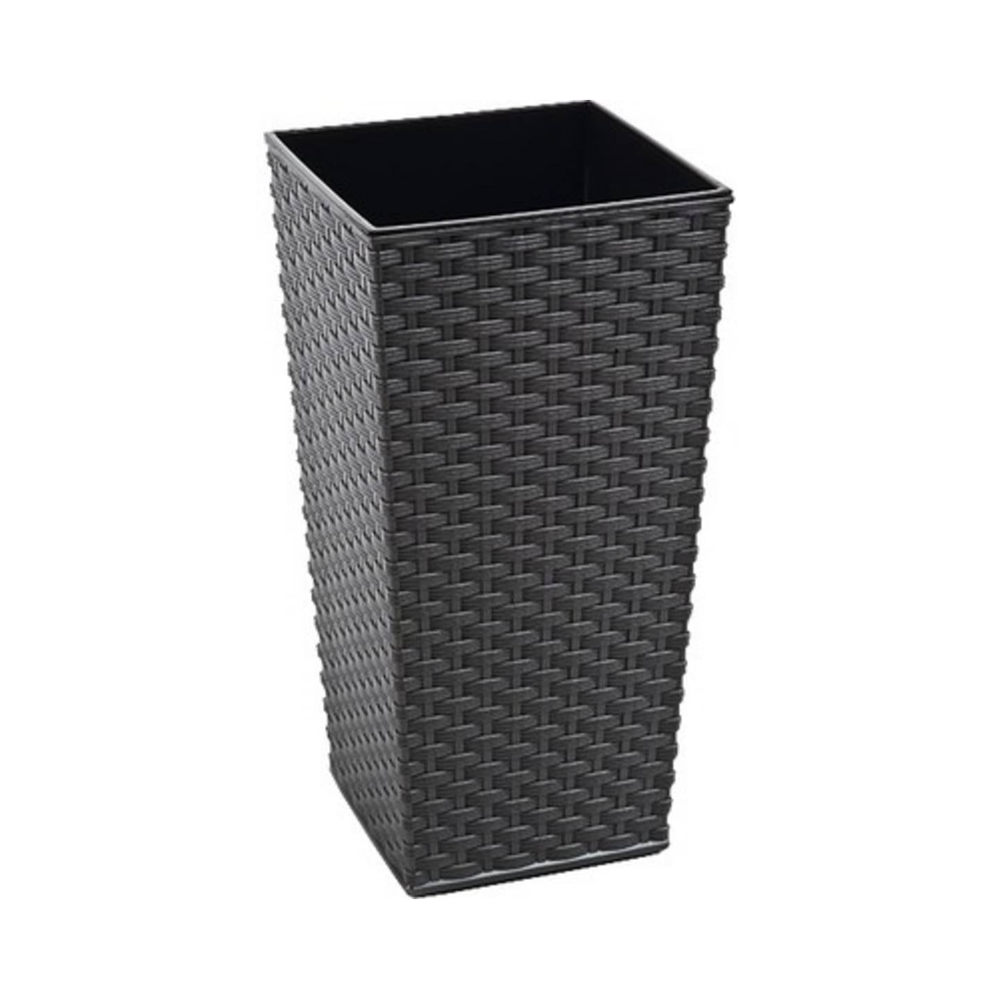 [neuwertig] B-ware Siena Garden Pflanzvase Pflanzgefäß Gartenpflanze Grau 30x30x57cm Kunststoff