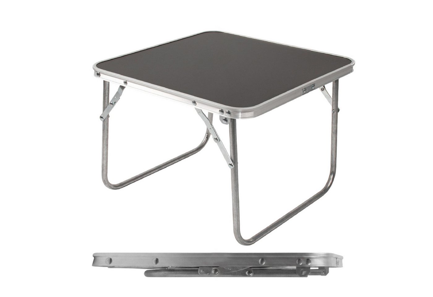 Mini Alu Campingtisch Schwarz Klappbar - 40 X 40 Cm - Outdoor Klapptisch Klein Belastbarkeit Bis 15 Kg Bild 2