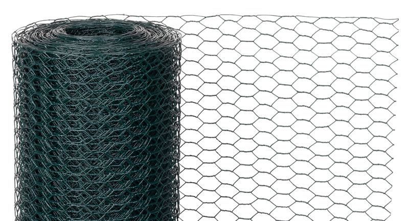 Geflecht Garden Hex Pvc 1000/20/0,9 Mm, Grün, Ral 6005, Sechseckig, Zucht, Packung 10 M