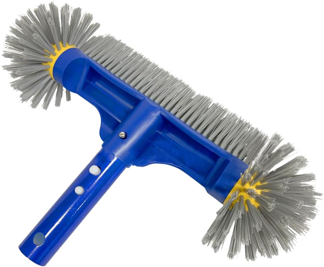 Brosse De Piscine À Extrémités Arrondies, Tête De Brosse Amovible Pour Le Nettoyage Des Piscines, Des Sols Carrelés, Des Parois Et Du Fond Des Piscines.