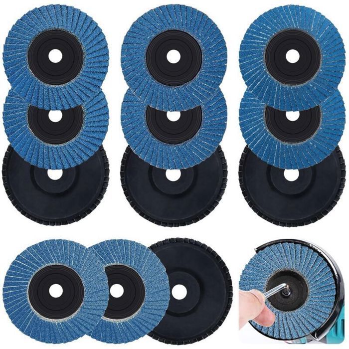 76-mm-schleifscheiben – 12 Scheiben – 76 Mm Durchmesser – Körnung 40/60/80/120 – Korund