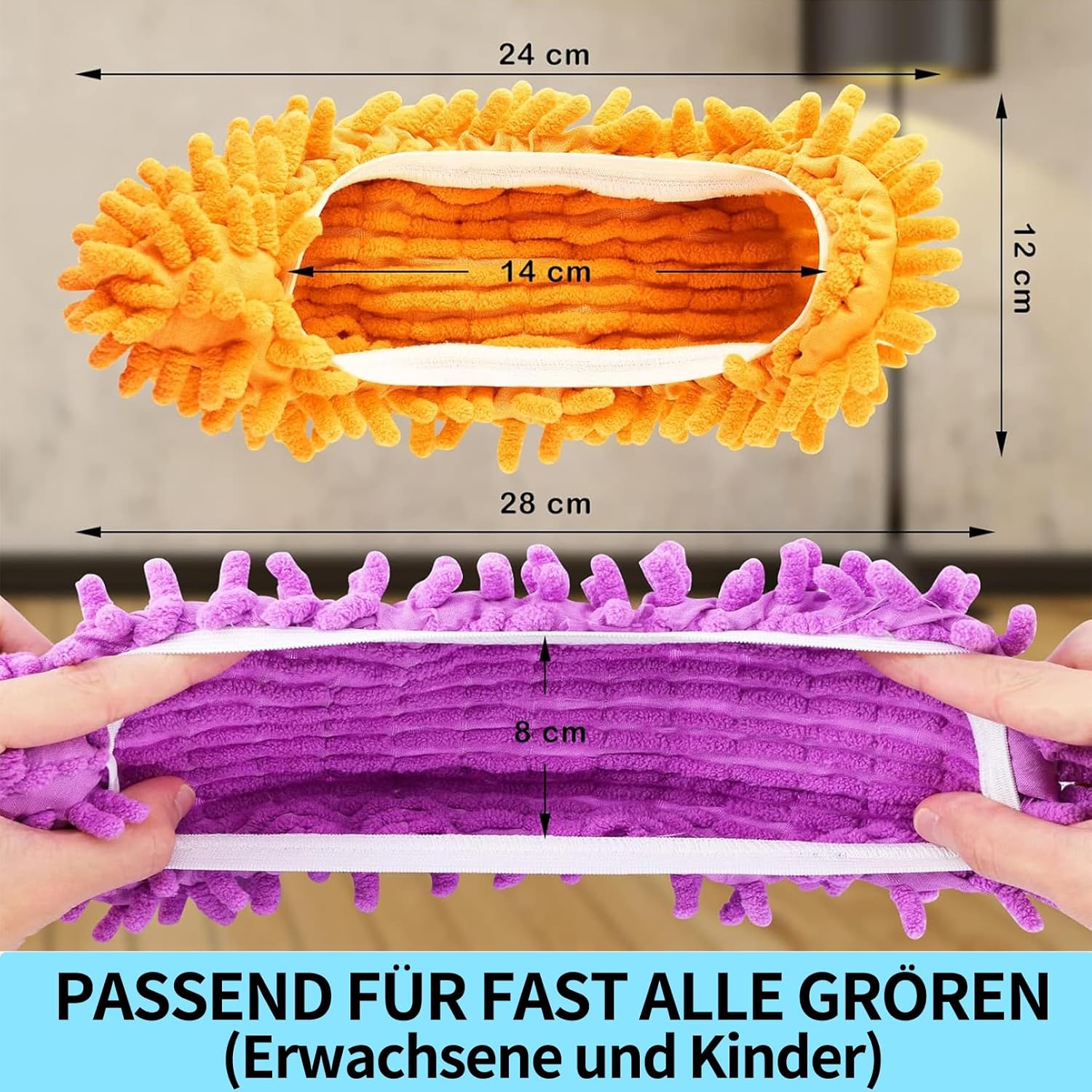 10 Paires De Chaussons-serpillères En Microfibre, Chaussons-serpillères Multi-usages, Chaussons-serpillères Réutilisables En Microfibre, Chaussons-serpillères Pour Le Nettoyage Des Cheveux, La Maison,