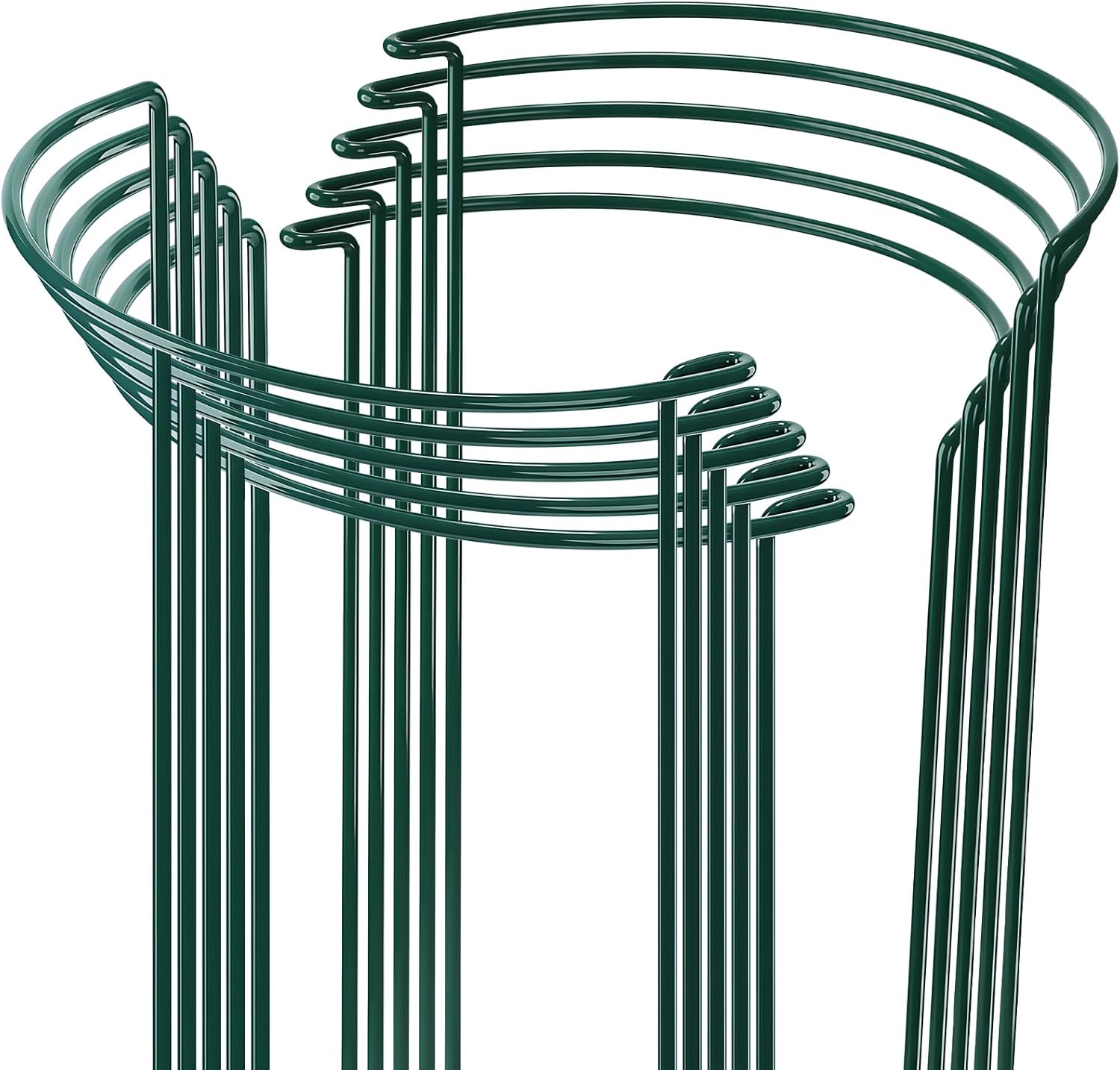Anneaux De Support Pour Plantes, 10 Supports Métalliques Demi-ronds Pour Plantes De Jardin, Supports À Fleurs, Supports Pour Plantes En Pot, Tomates, Légumes, Roses, Pivoines