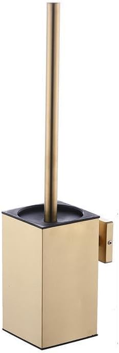 Brosse De Toilette Et Support En Acier Inoxydable, Pour Fixation Murale, Manche Long, Ensemble De Brosse De Toilette Carrée, Nettoyant Robuste Pour Salle De Bain, Avec Brosse En Plastique Amovible (do