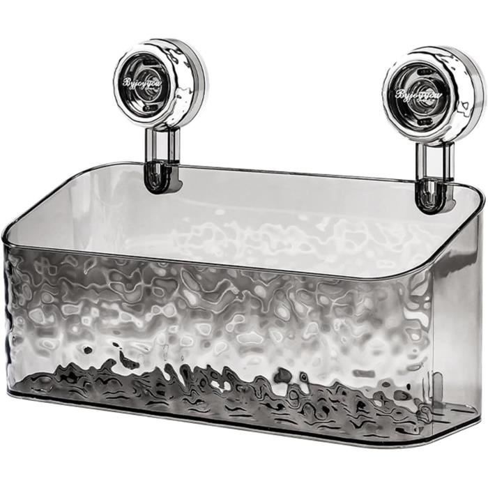 Badezimmerregal – Mit Saugnapf – Grau – Wasserdicht – Einfach Zu Montieren