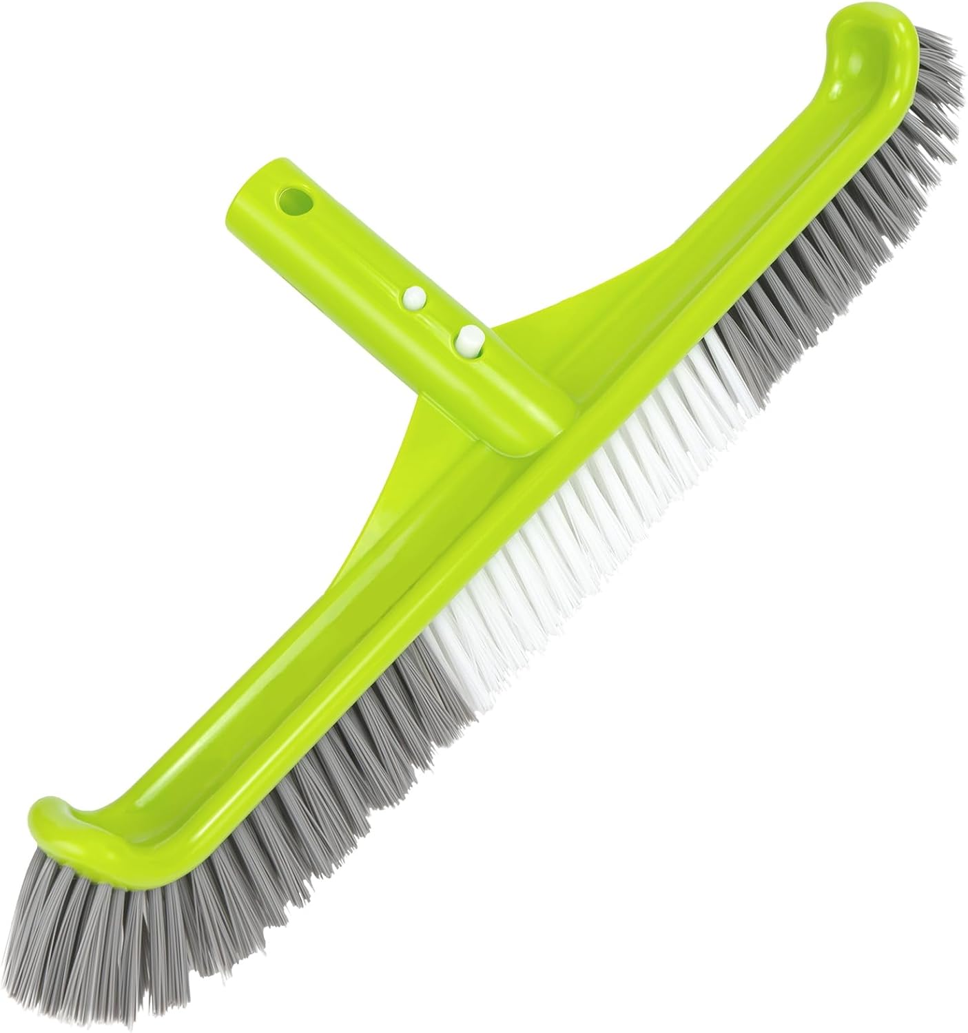 Brosse De Piscine De 40 Cm (16 Pouces), Brosse De Piscine Murale Avec Angle De 45°, Brosse En Nylon À 7 Rangées, Brosse De Nettoyage De Piscine Sans Manche.