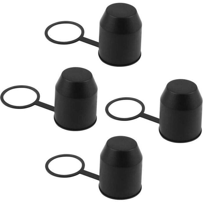 Vier Kugelförmige Hakenabdeckungen Mit Jeweils 52 Mm Durchmesser Schützen Den Anhänger Vor Abnutzung Und Verschmutzung.