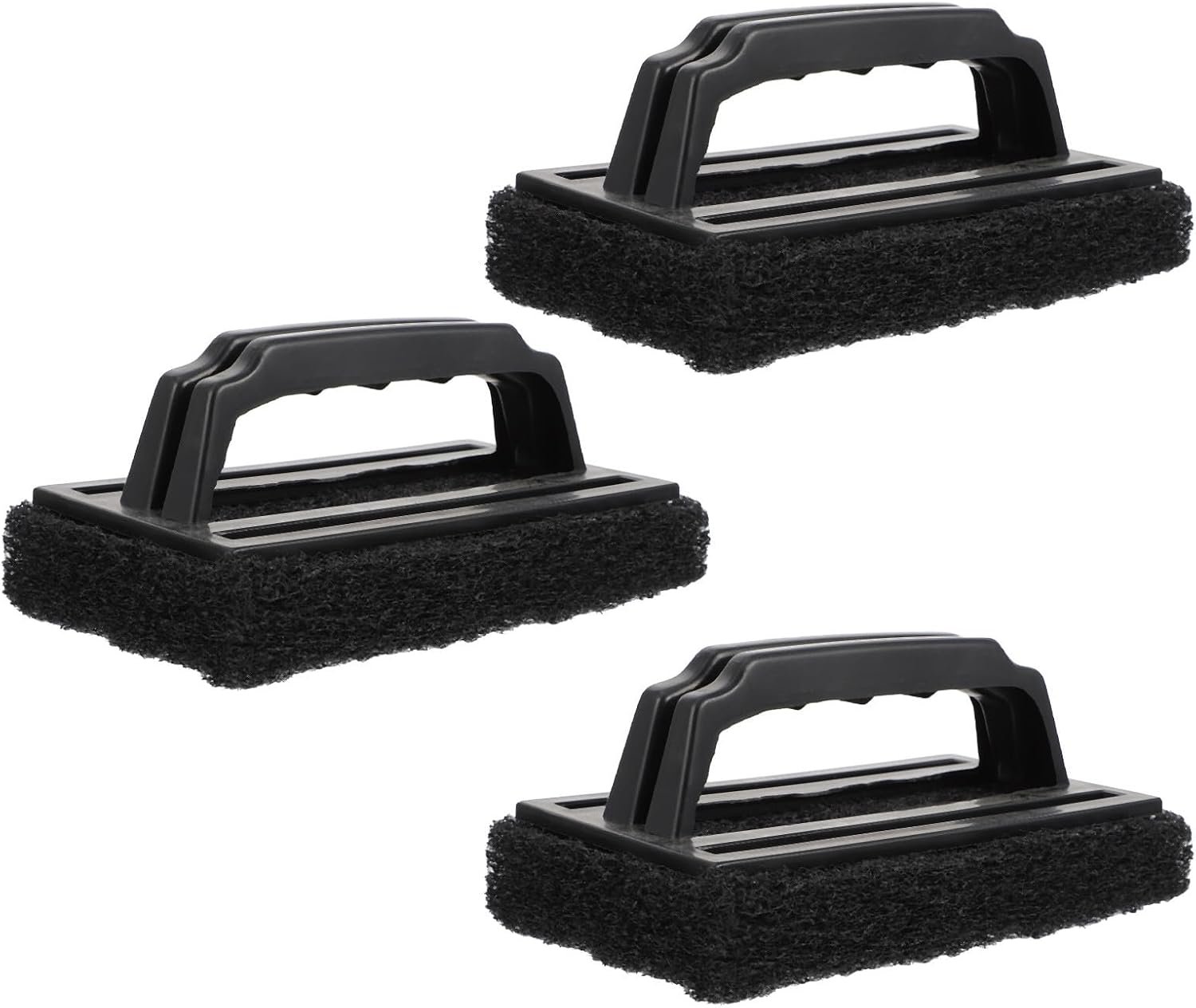 Ensemble De 3 Brosses De Nettoyage Pour Barbecue En Polypropylène Et Éponge – Accessoire Pratique Pour Nettoyer Les Barbecues – Facile À Transporter En Extérieur