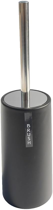 Brosse De Toilette Avec Support, Autoportante, Manche Long, Acier Inoxydable, Durable (noire)