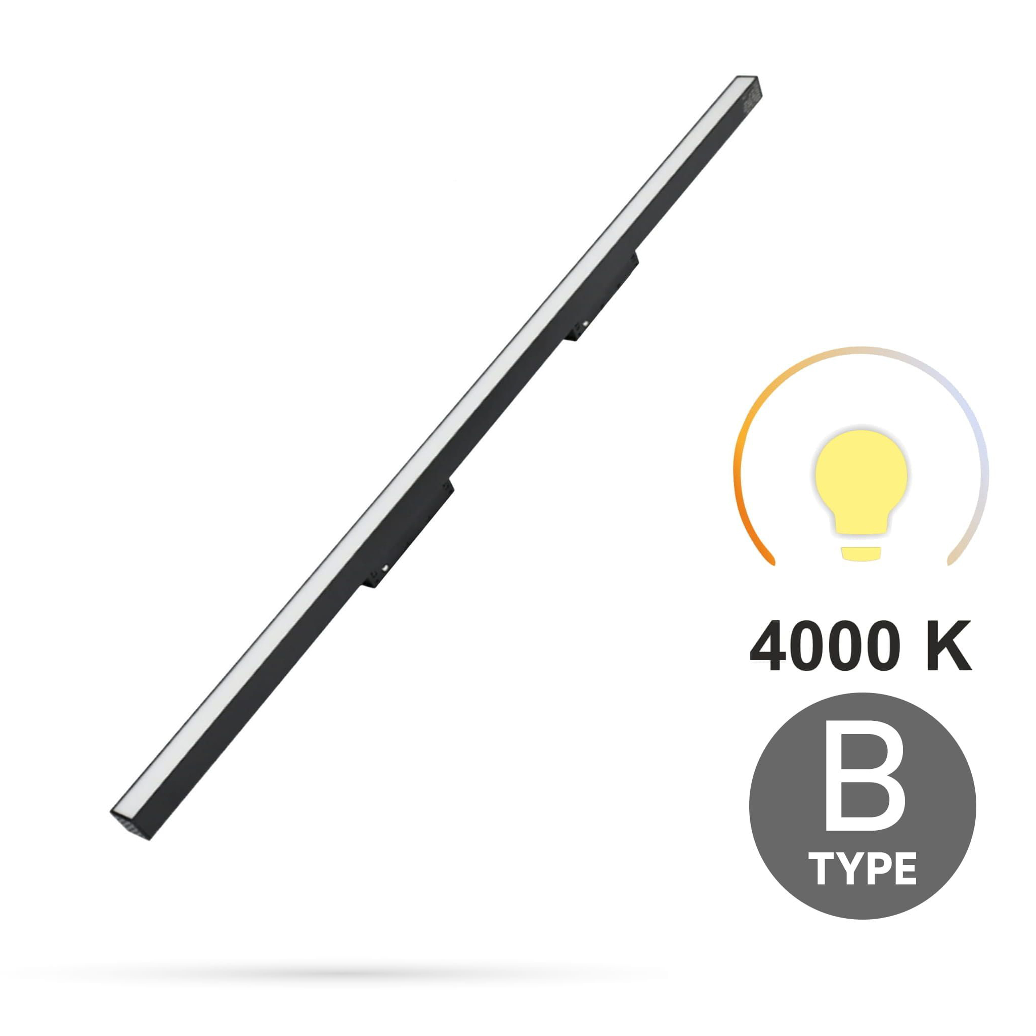 Flutlicht 30 W, 4000 K, Neutralweiß, Typ B, Für Smart Track Magnetschienen, 48 V Dc