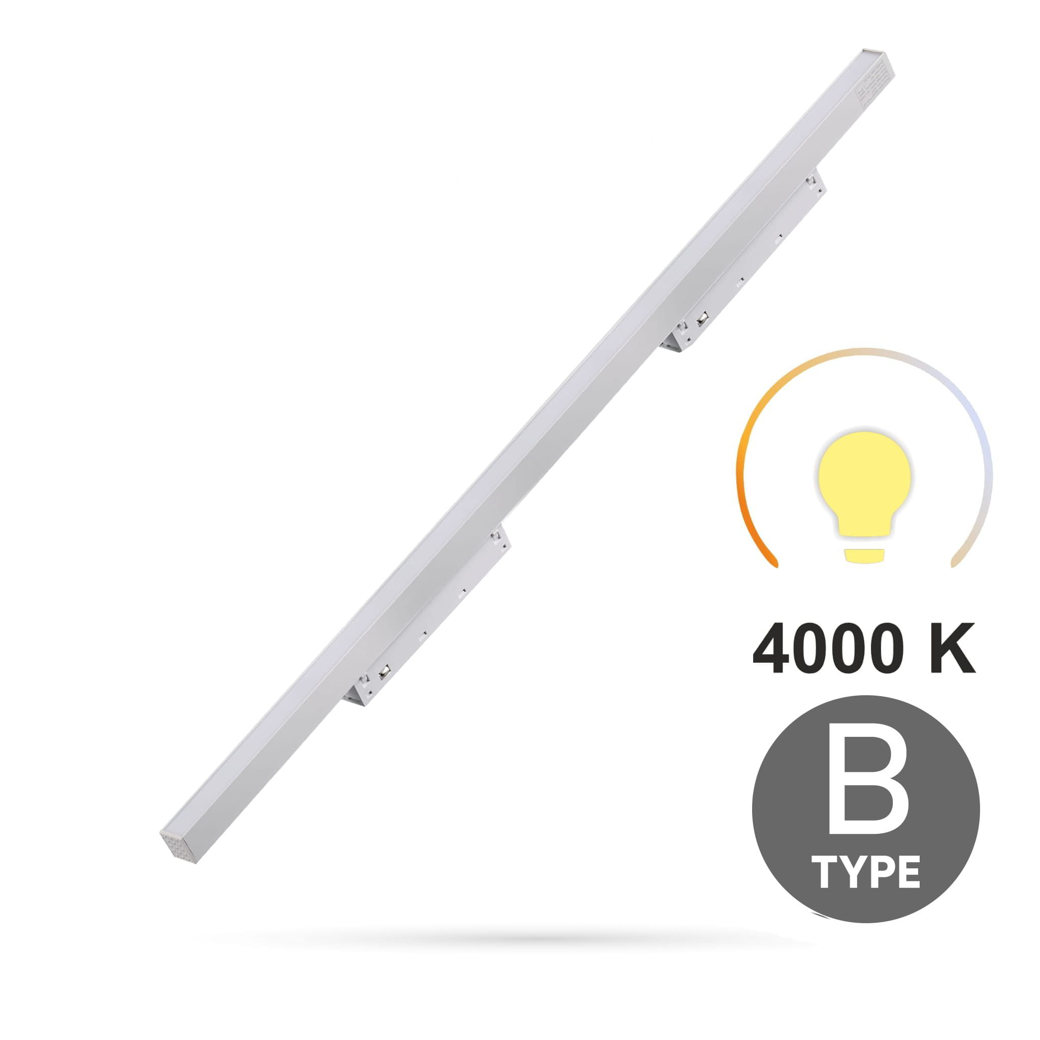 Linearer Weißer Flutstrahler 30 W 4000 K Neutralleiter Typ B Für Smart Track Magnetschienen 48 V Dc