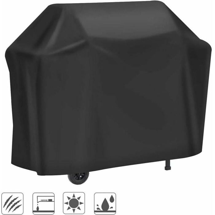Schwarze Abdeckung Für Einen Outdoor-grill