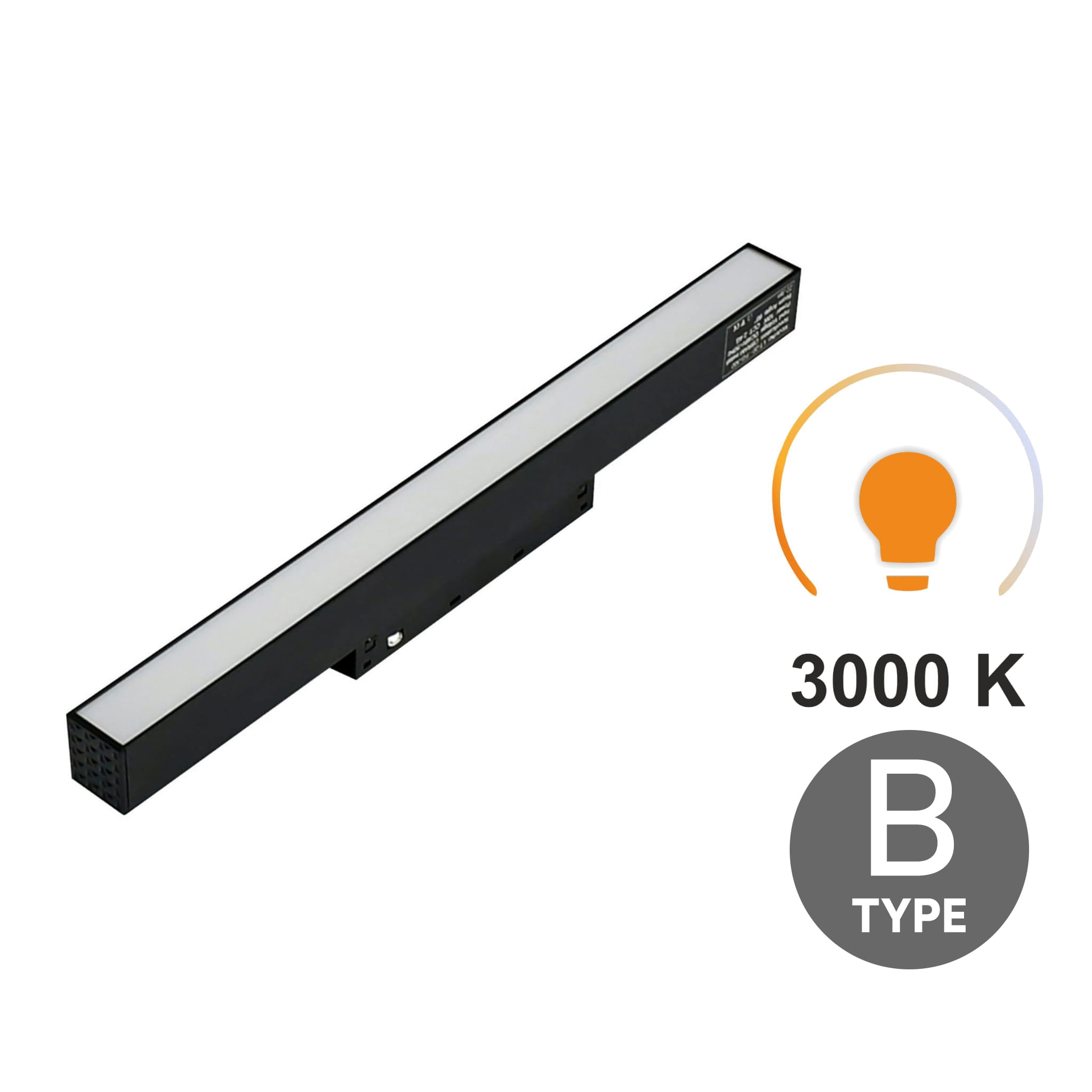 Led-flutlicht 10 W, 3000 K, Warmweiß, Typ B, Für Magnetschienen Smart Track, 48 V Dc
