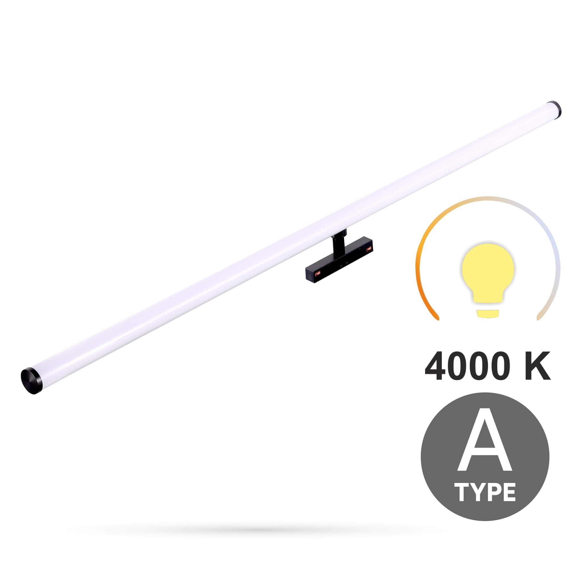 Led-rohrstrahler 20 W, 4000 K, Neutralweiß, L20 Typ A, Für Magnetschienen Smart Track 48 V Dc