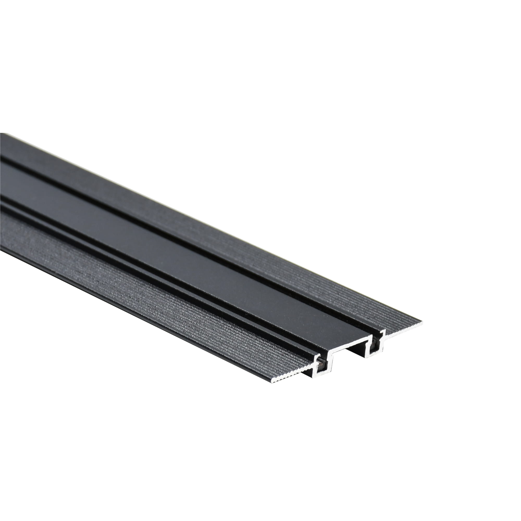 Unterputz-magnetschiene 1 M 48 V Dc Schwarz Slim Track Typ B