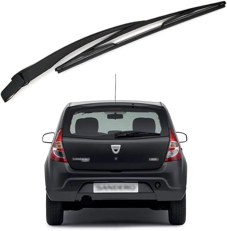 Essuie-glace Arrière Noir Avec Balai, Compatible Avec Dacia Sander-o 2008-2012