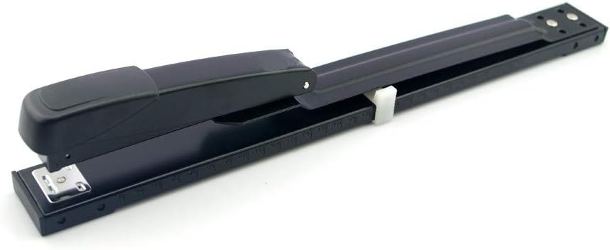 Agrafeuse De Bureau À Bras Long, Capacité De 25 Feuilles, Alimentation Papier Réglable Avec Mécanisme De Verrouillage, Anti-bourrage, Idéale Pour La Maison, Le Bureau, L'École Et Un Usage Commercial,