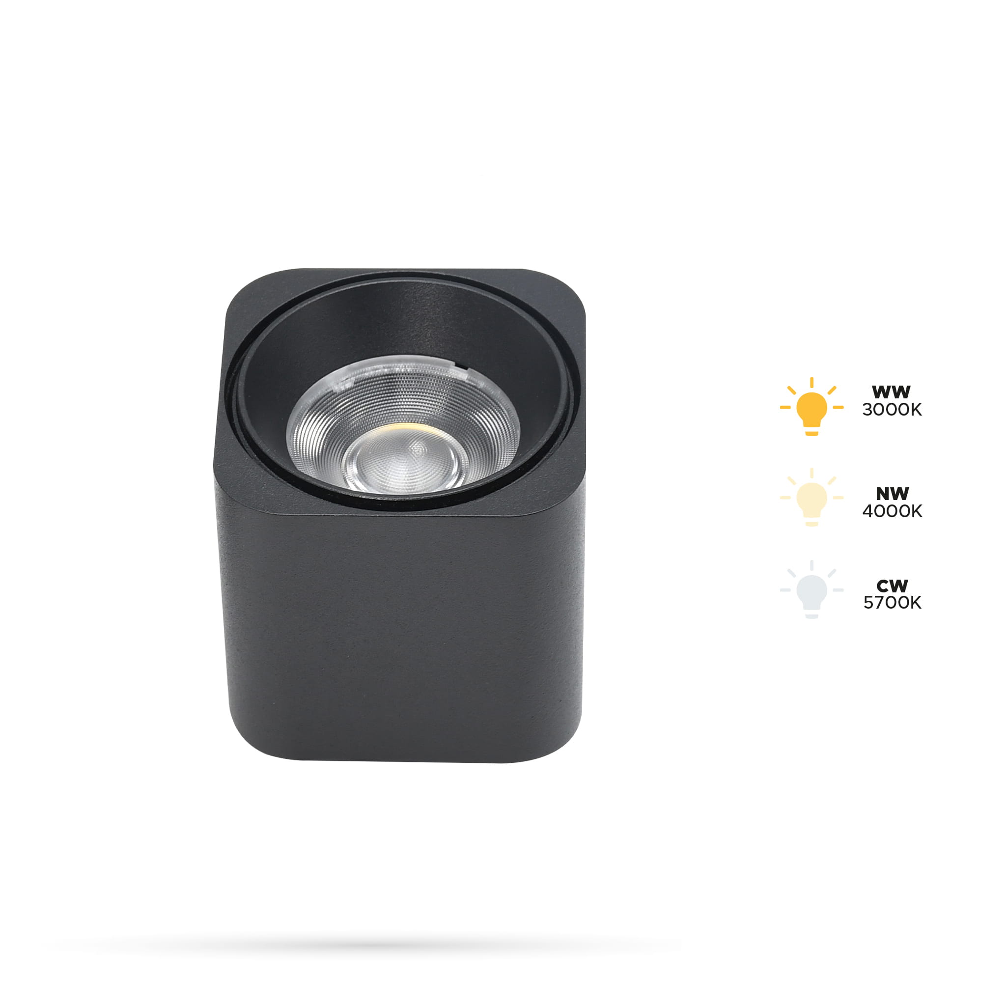 Spotlight 6w D63 Für Slim Track Und Fiberflex Schienen 48vdc 3cct 3000k, 4000k, 5700k