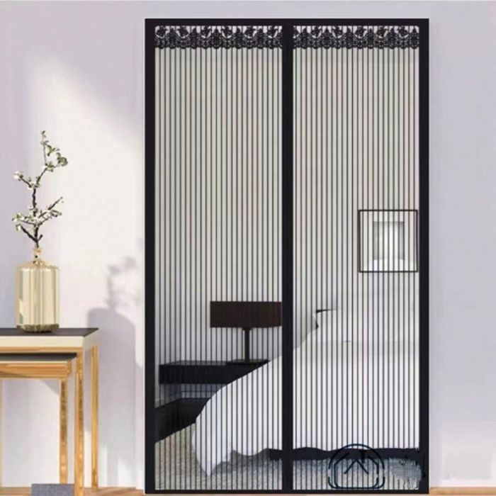 90x210 Cm Magnetisches Moskitonetz, Moskitovorhang Für Den Außenbereich, Aus Verstärktem Lv-gewebe, Mit Automatischer Schließung.
